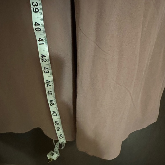 After Six OFF-THE-SHOULDER CHIFFON TRUMPET GOWN DESERT ROSE size 4 style 1517 - Picture 6 of 9